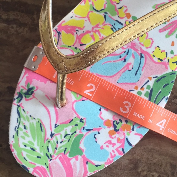 LILLY PULITZER SANDAL FLIP FLOPS SIZE 6/7 estimate - Picture 8 of 8